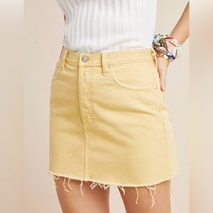 Boyish by HER yellow denim skirt, size 29